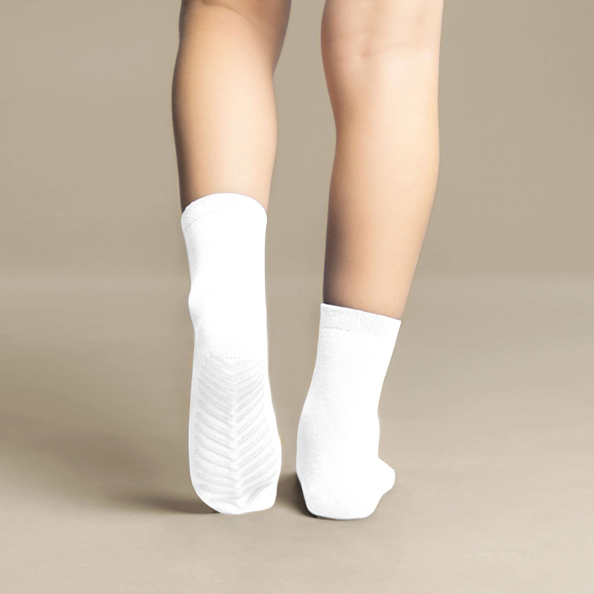 Cozy Grip Crew Socks for Little Feet 4 Pack