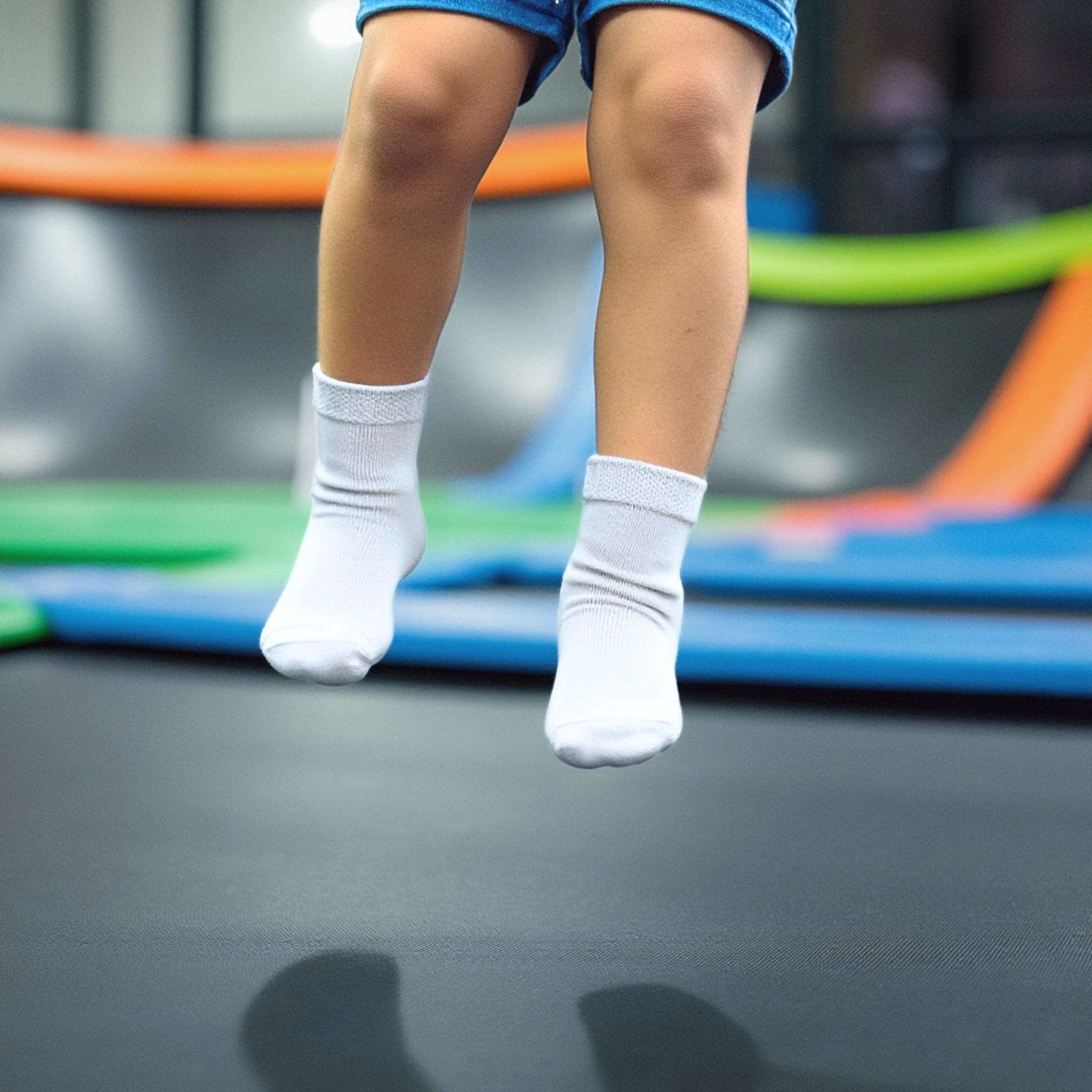 Cozy Grip Crew Socks for Little Feet 4 Pack